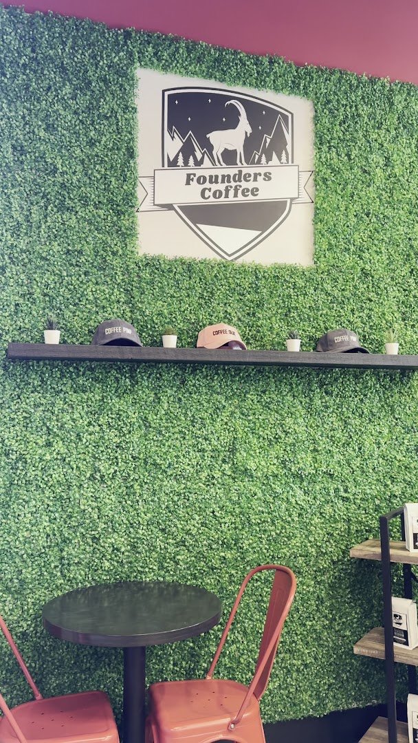 Interior of Founders Coffee, specialty coffee shop in Las Vegas