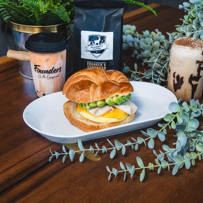 Food at Founders Coffee, specialty coffee shop in Las Vegas