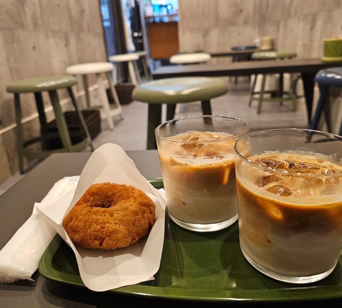 Coffee at Black Cat Maple, specialty coffee shop in Osaka