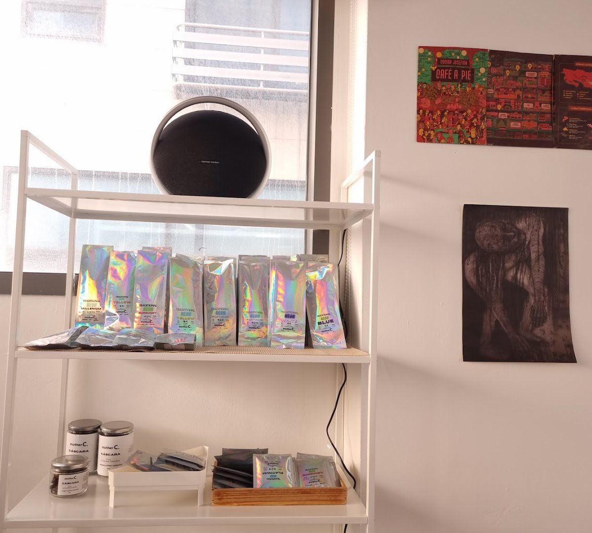 Interior of Mother C. Itaewon, specialty coffee shop in Seoul