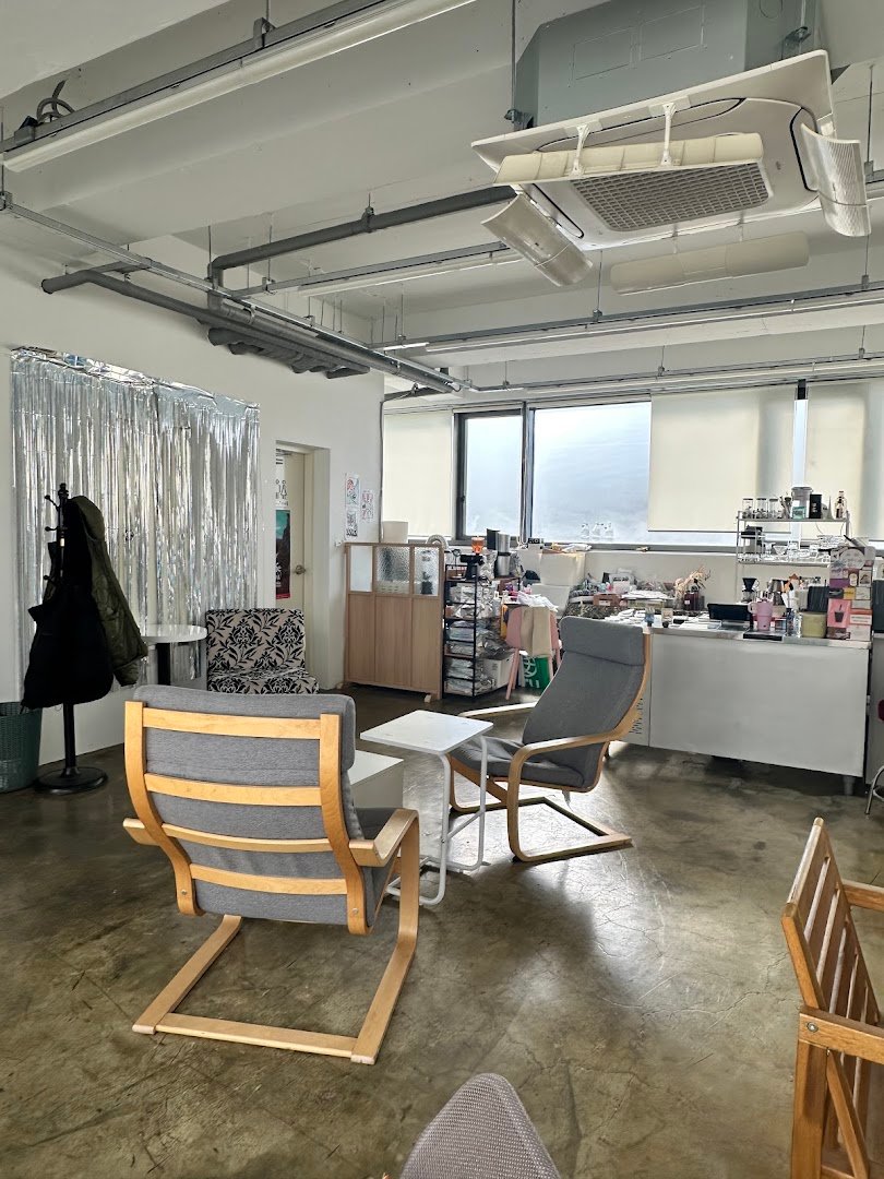 Interior of Mother C. Itaewon, specialty coffee shop in Seoul