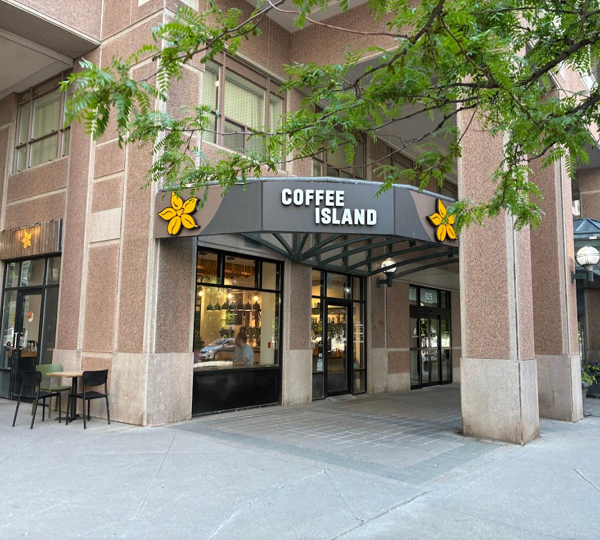 Storefront of Coffee Island, specialty coffee shop in Toronto