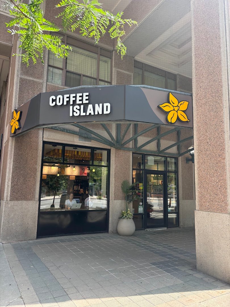Storefront of Coffee Island, specialty coffee shop in Toronto