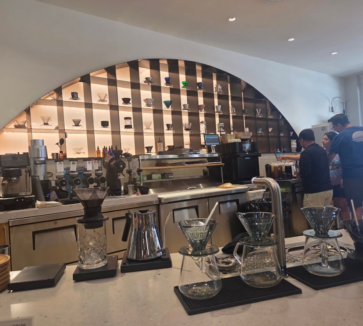 Interior of Moonwake Coffee Roasters, specialty coffee shop in San Jose