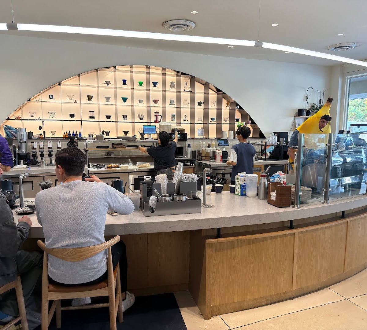 Interior of Moonwake Coffee Roasters, specialty coffee shop in San Jose