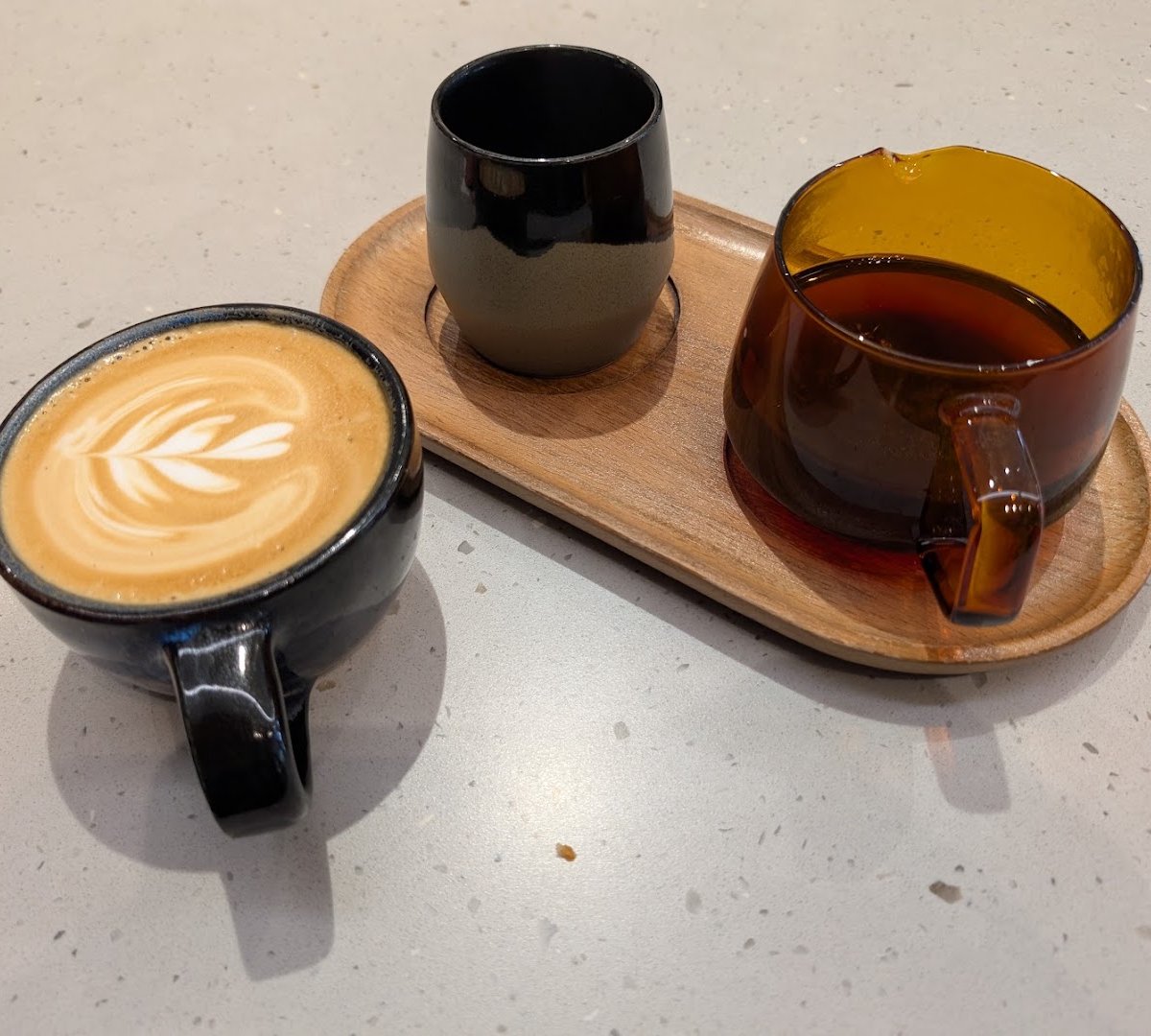 Coffee at Moonwake Coffee Roasters, specialty coffee shop in San Jose