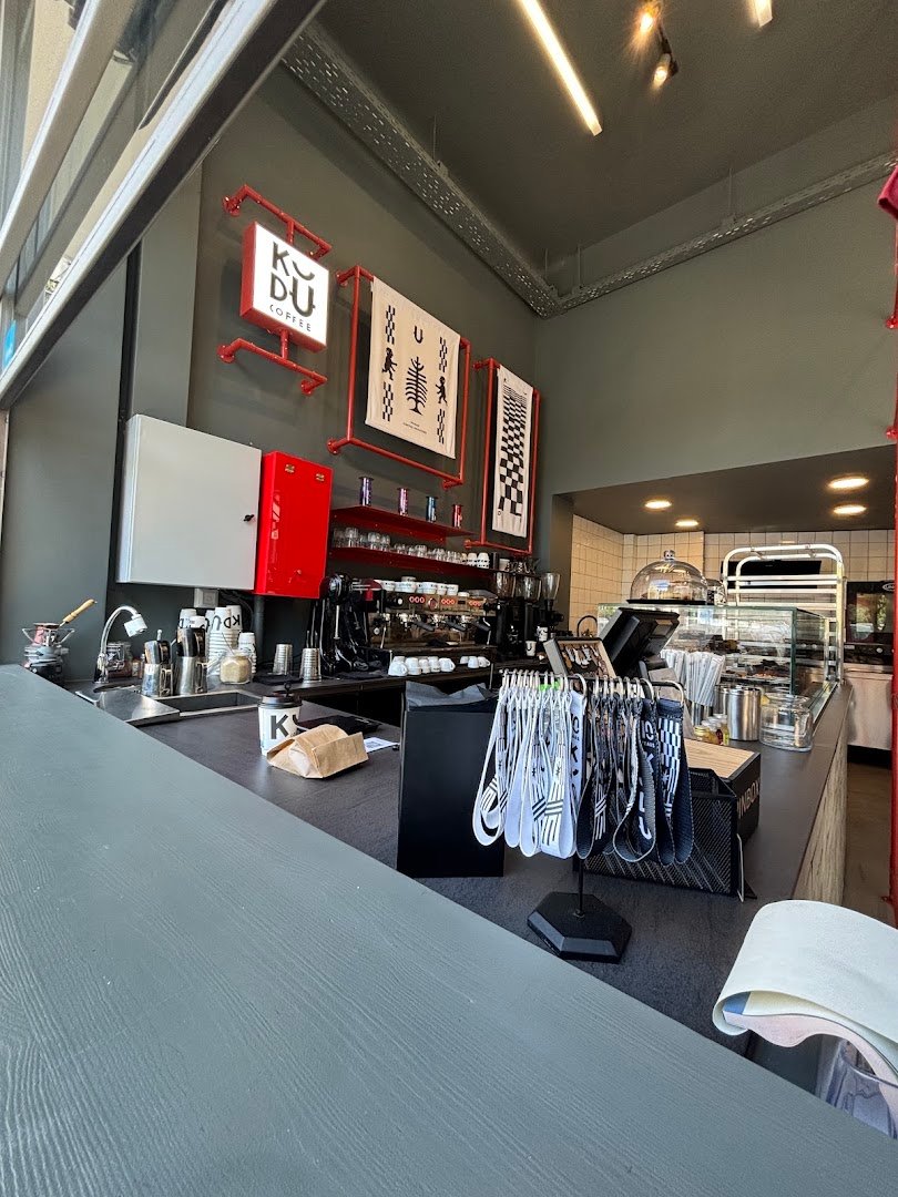 Interior of KUDU Coffee Shop Pagrati, specialty coffee shop in Athens