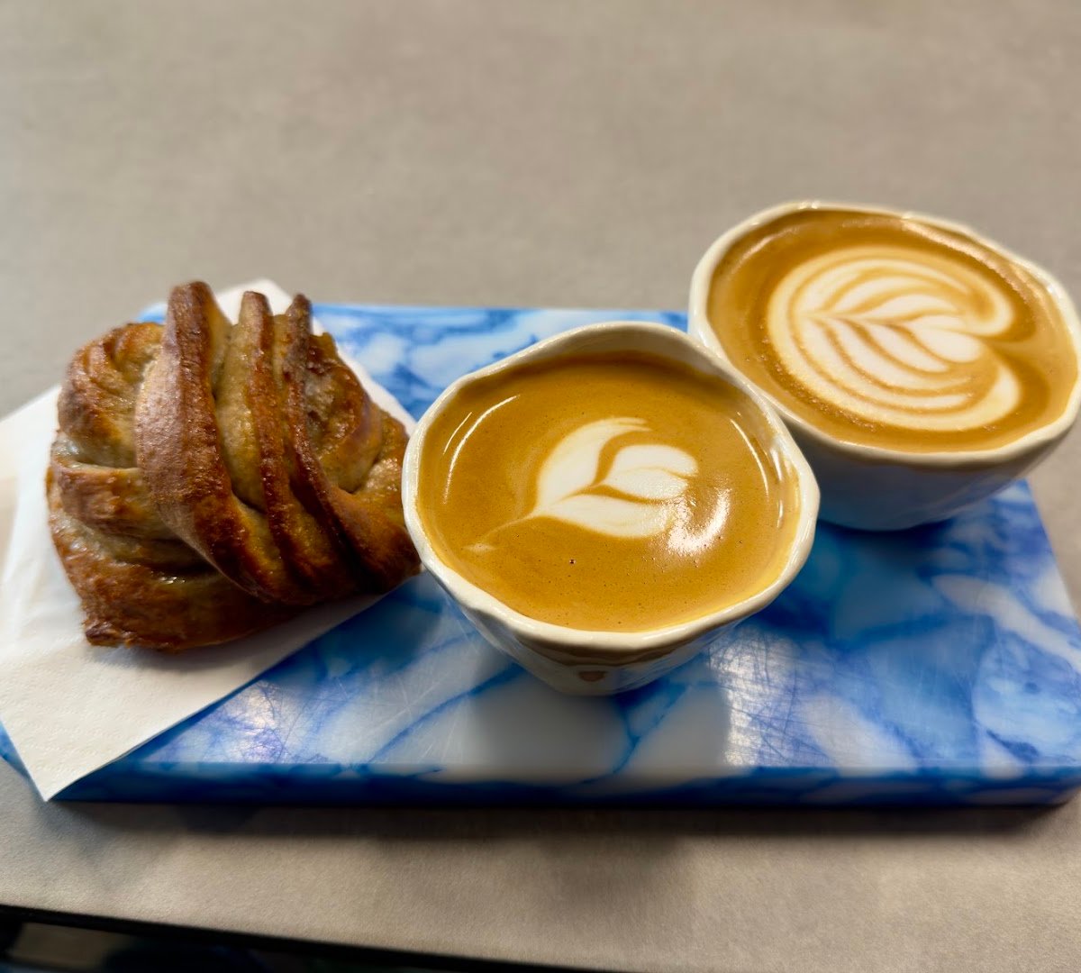 Coffee at mr + mrs m magasin (mmmm), specialty coffee shop in Montreal