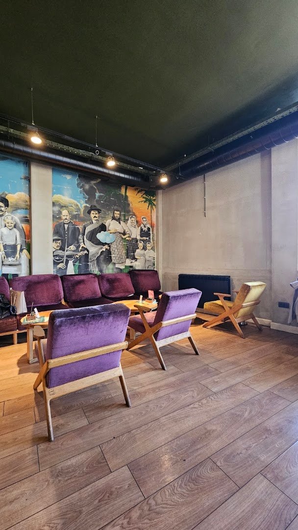 Interior of Kafeterija Dedinje, specialty coffee shop in Belgrade