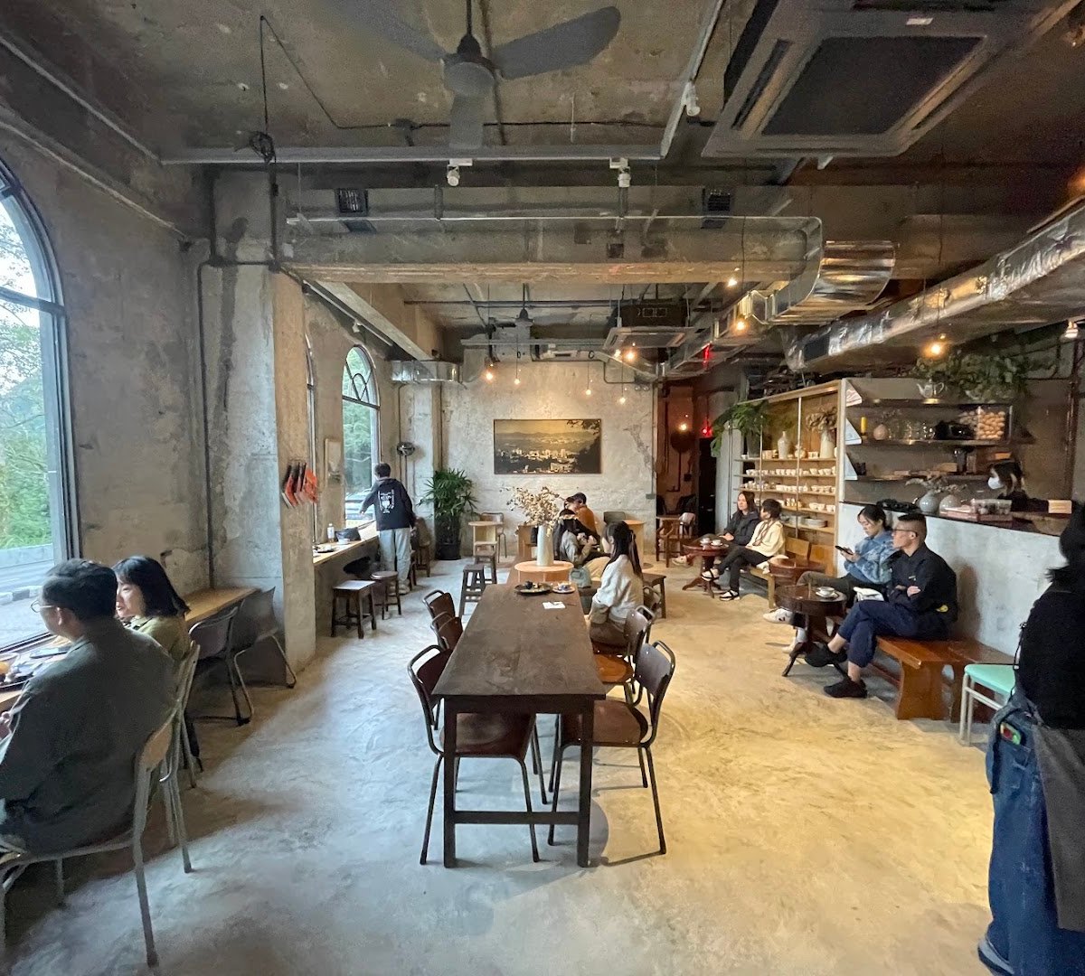 Interior of Halfway Coffee, specialty coffee shop in Hong Kong