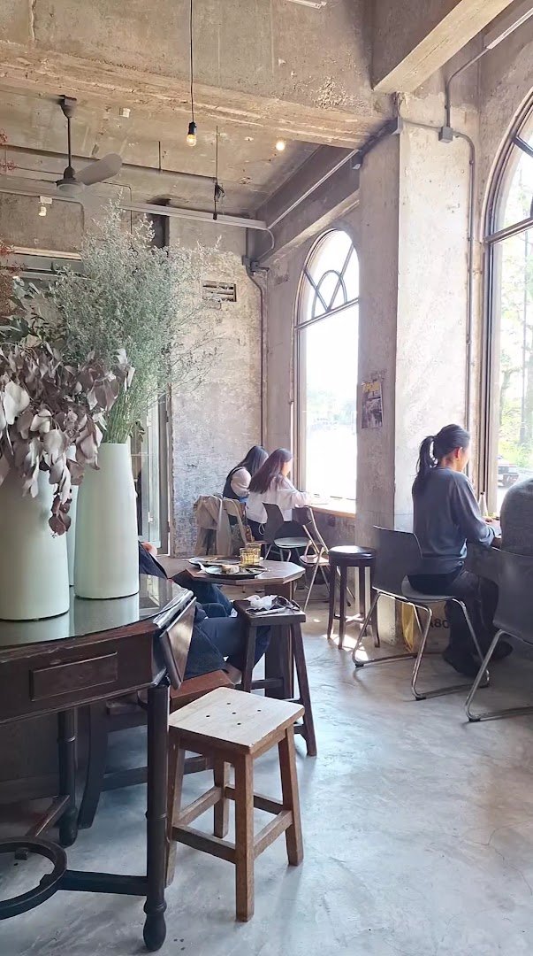 Interior of Halfway Coffee, specialty coffee shop in Hong Kong