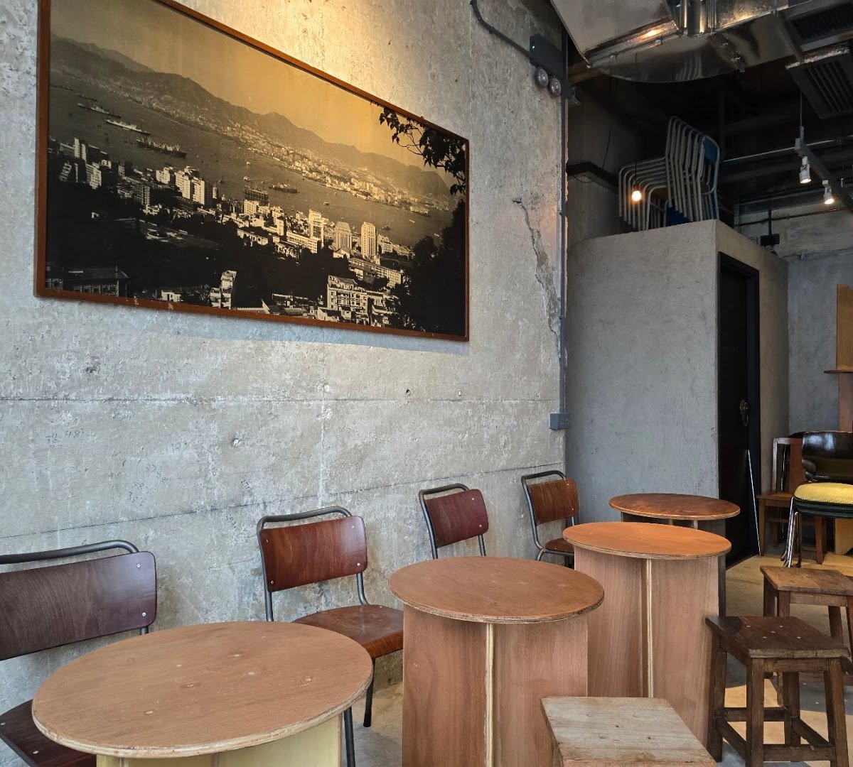 Interior of Halfway Coffee, specialty coffee shop in Hong Kong