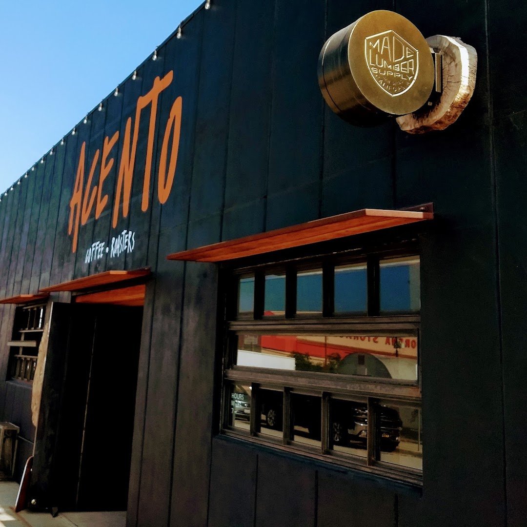 Storefront of Acento Coffee Roasters, specialty coffee shop in San Diego