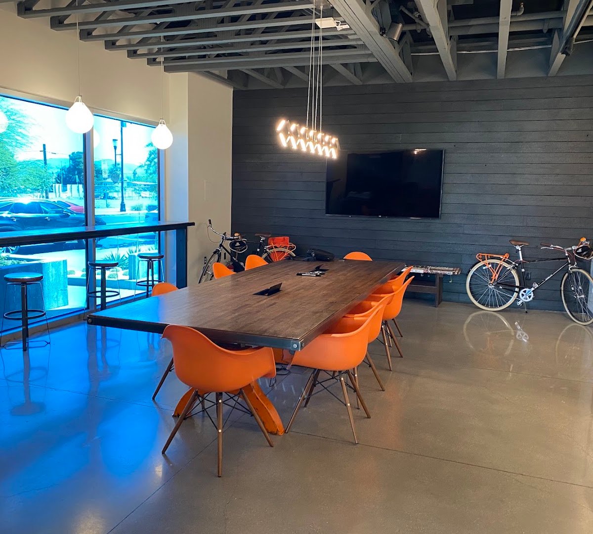Interior of Public Works Coffee Bar, specialty coffee shop in Las Vegas