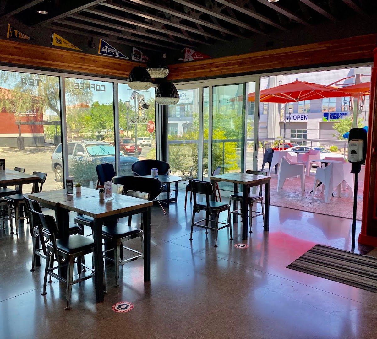 Interior of Public Works Coffee Bar, specialty coffee shop in Las Vegas