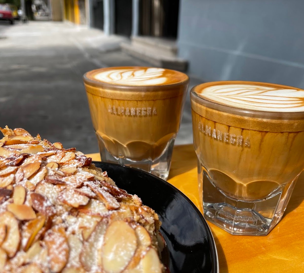 Coffee at Almanegra Café, specialty coffee shop in Mexico City