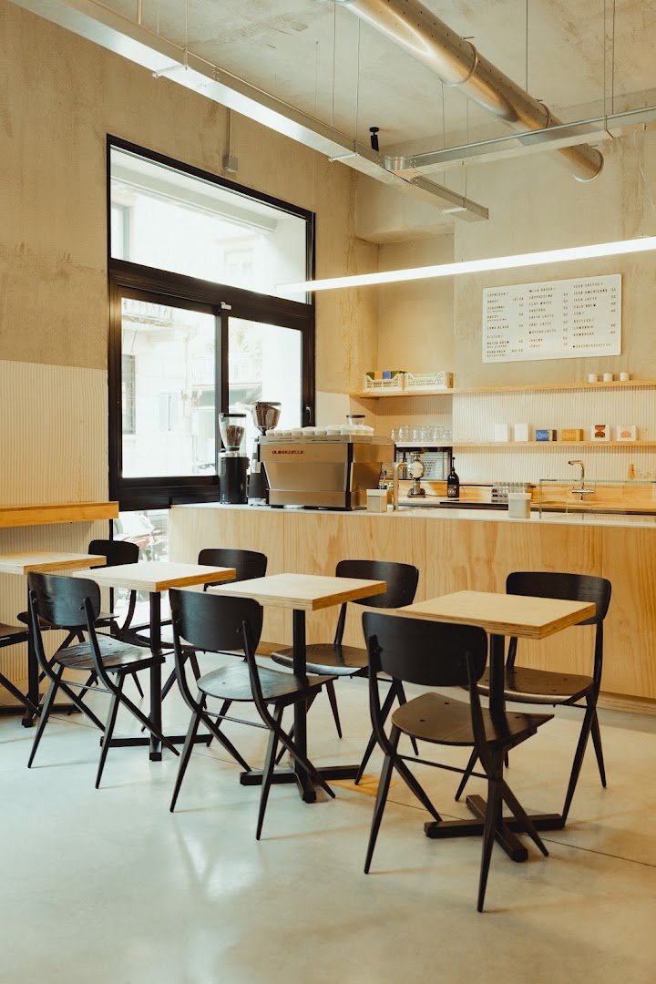 Interior of Orsonero Coffee, specialty coffee shop in Milan