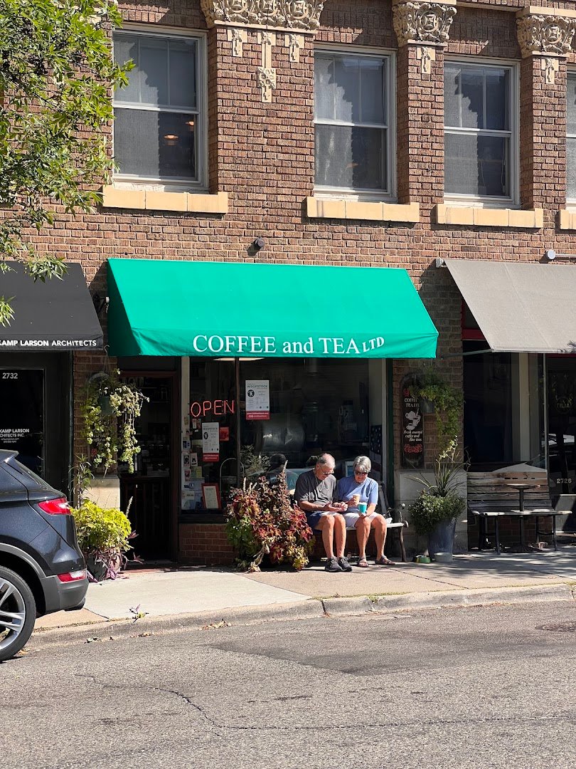 Storefront of Coffee and Tea Limited, specialty coffee shop in Minneapolis