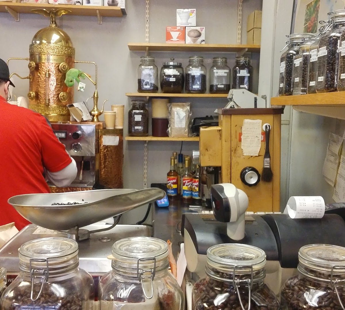 Interior of Coffee and Tea Limited, specialty coffee shop in Minneapolis