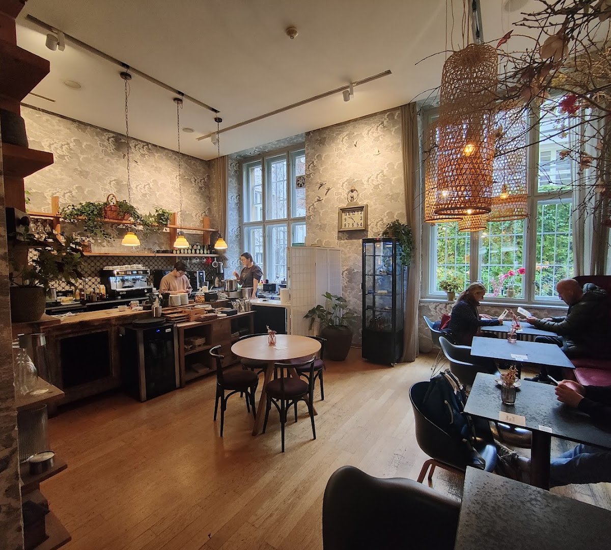Interior of La Bohème Café Specialty Coffee Roastery, specialty coffee shop in Prague