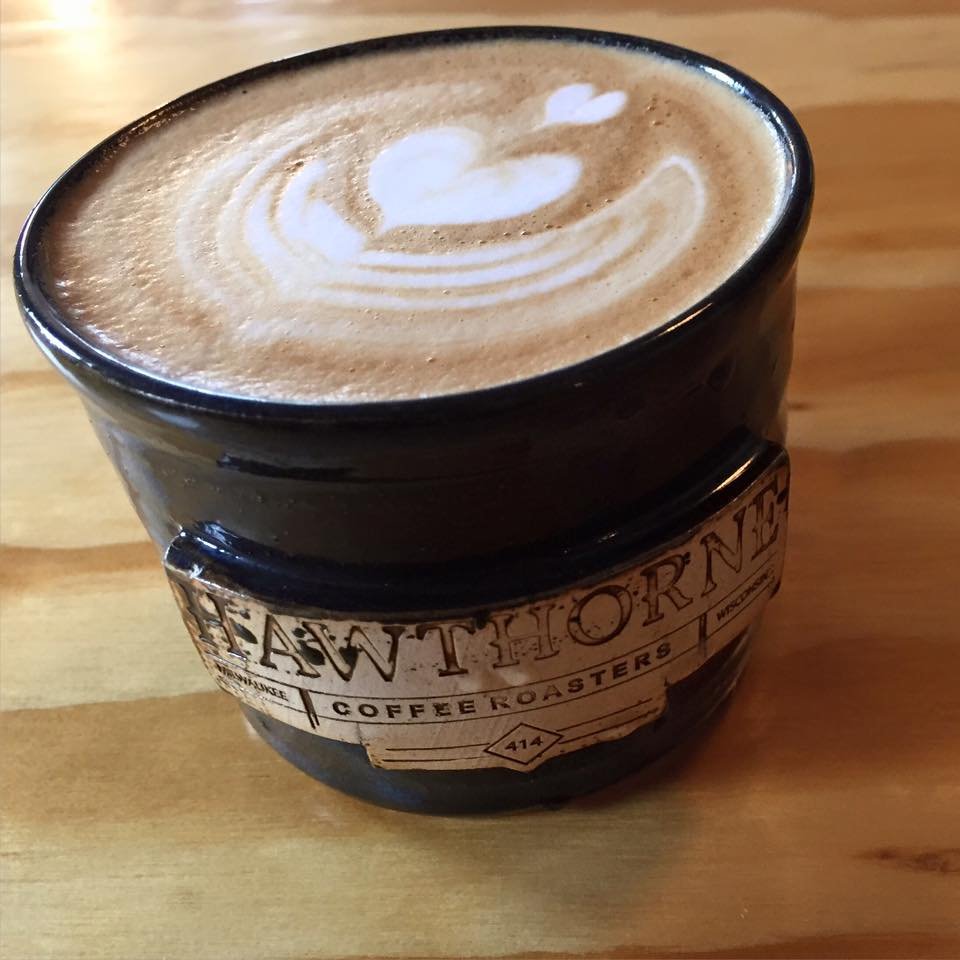 Coffee at Hawthorne Coffee Roasters, specialty coffee shop in Milwaukee