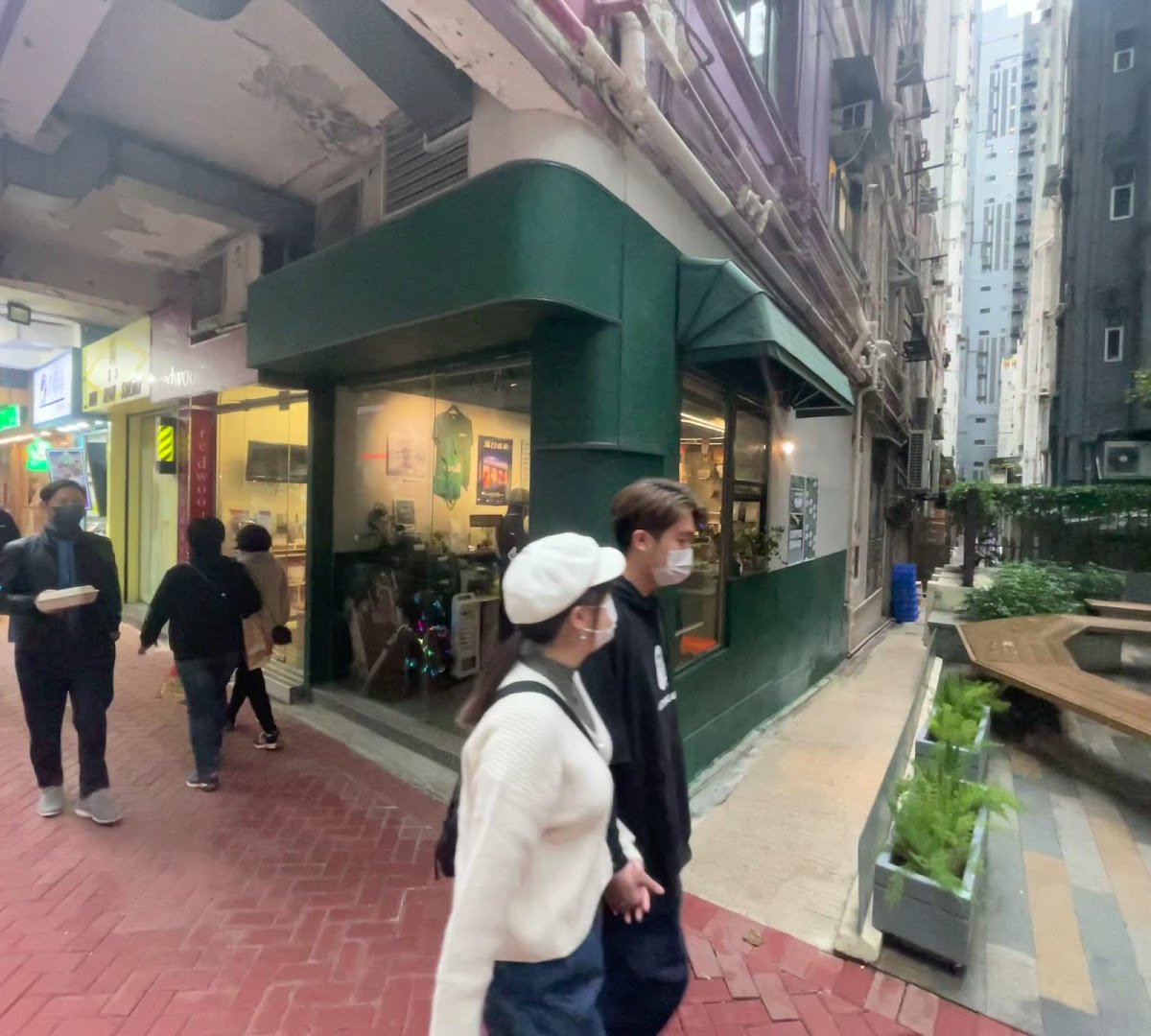 Storefront of Crew, specialty coffee shop in Hong Kong