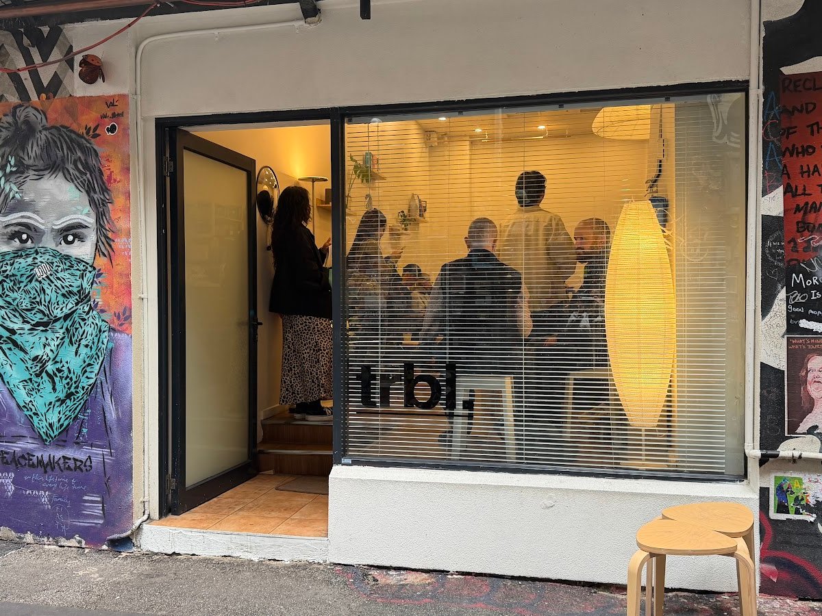 Storefront of trbl. Coffee, specialty coffee shop in Melbourne