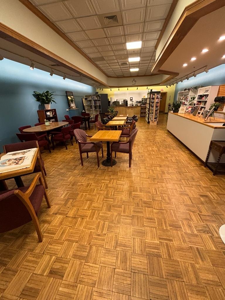 Interior of The Browsing Room Bookstore & Cafe, specialty coffee shop in Cleveland