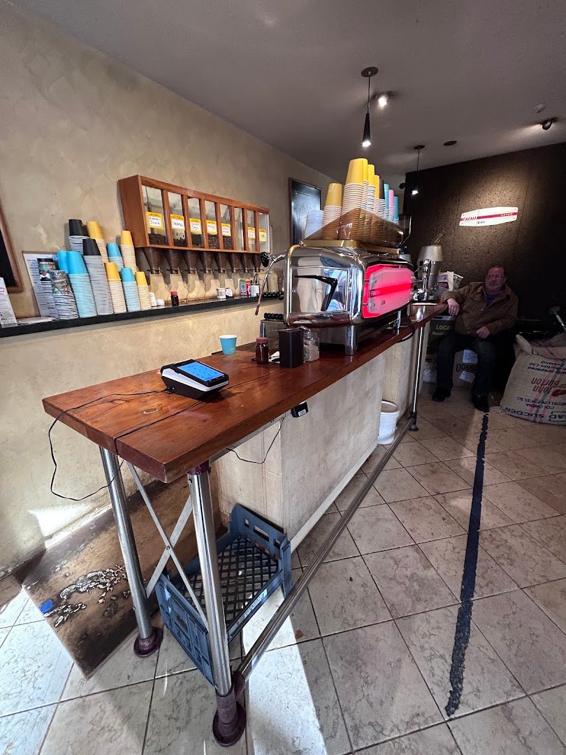 Interior of Old George Coffee, specialty coffee shop in Wellington