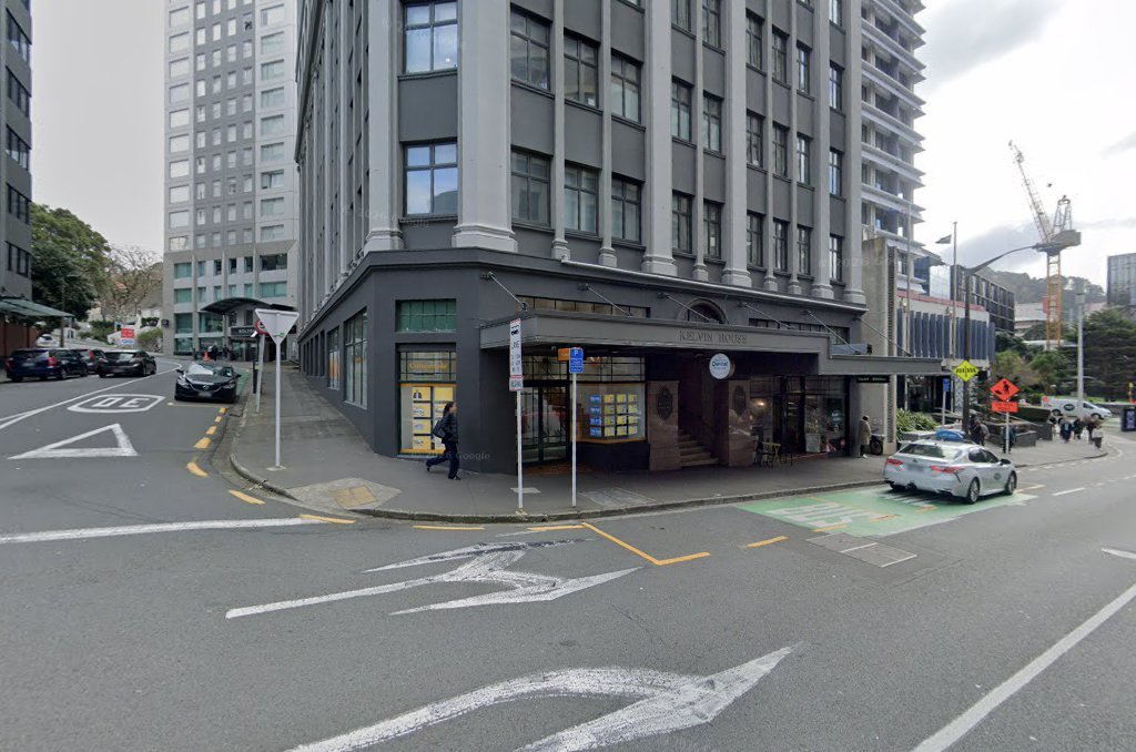 Storefront of Old George Coffee, specialty coffee shop in Wellington