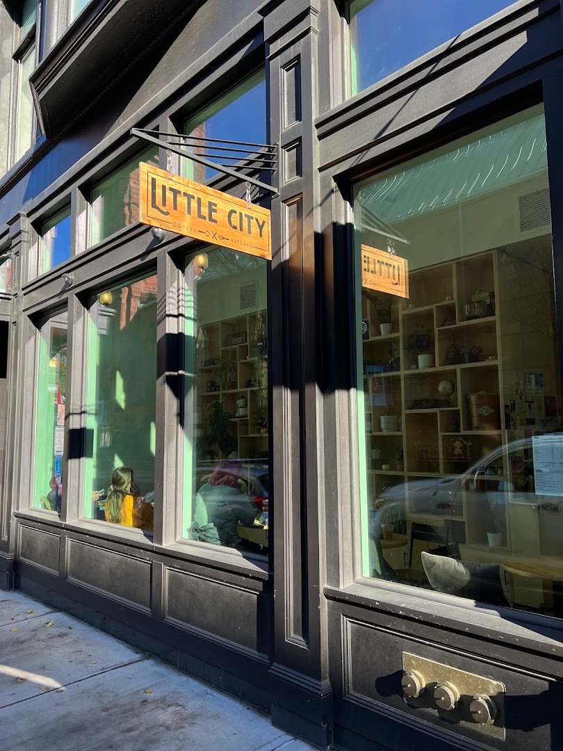 Storefront of Little City Coffee & Kitchen, specialty coffee shop in Providence