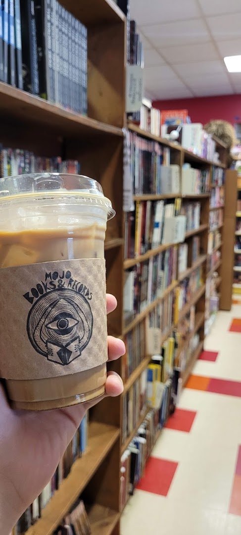 Coffee at Mojo Books & Records, specialty coffee shop in Tampa-St. Petersburg