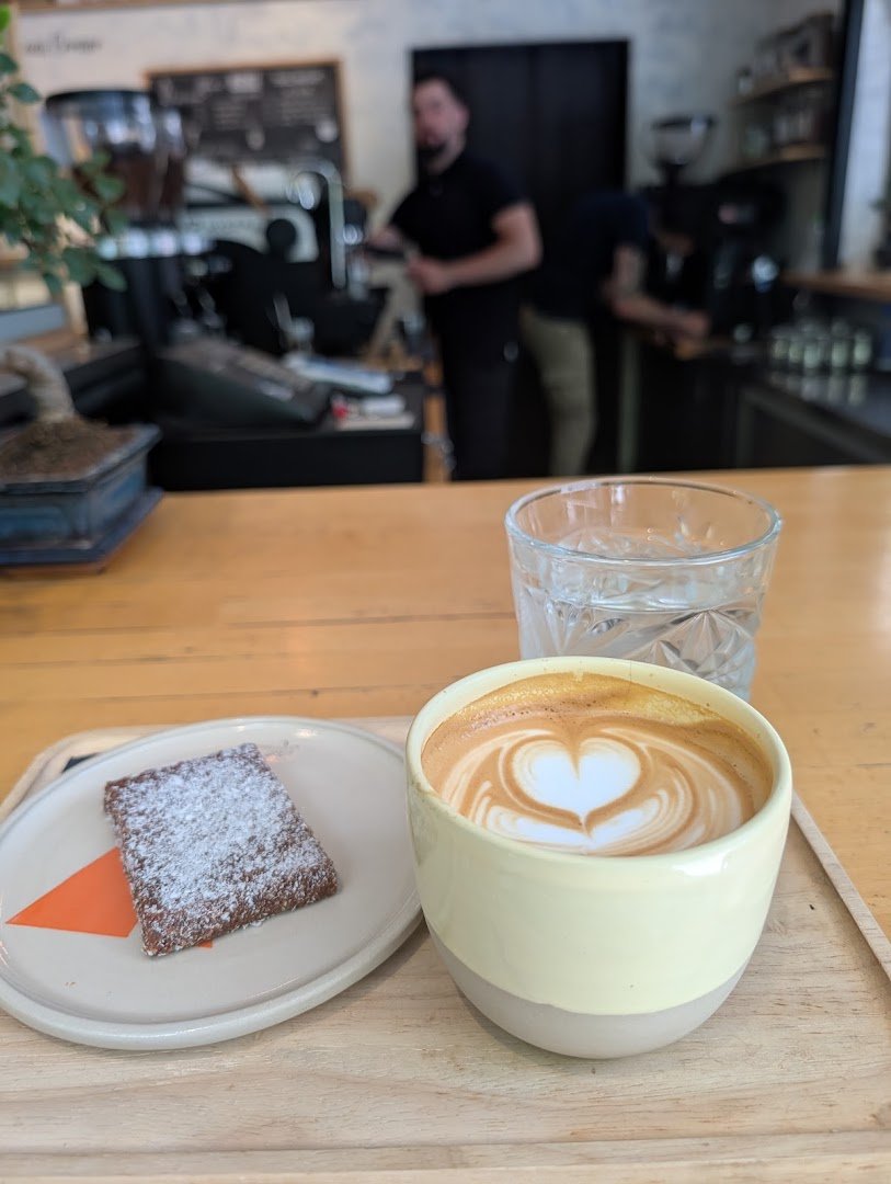 Coffee at Honest Coffee Developers, specialty coffee shop in Athens