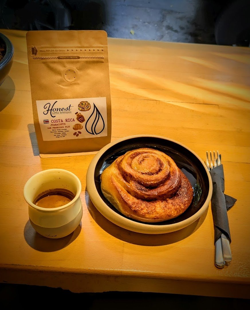 Coffee at Honest Coffee Developers, specialty coffee shop in Athens