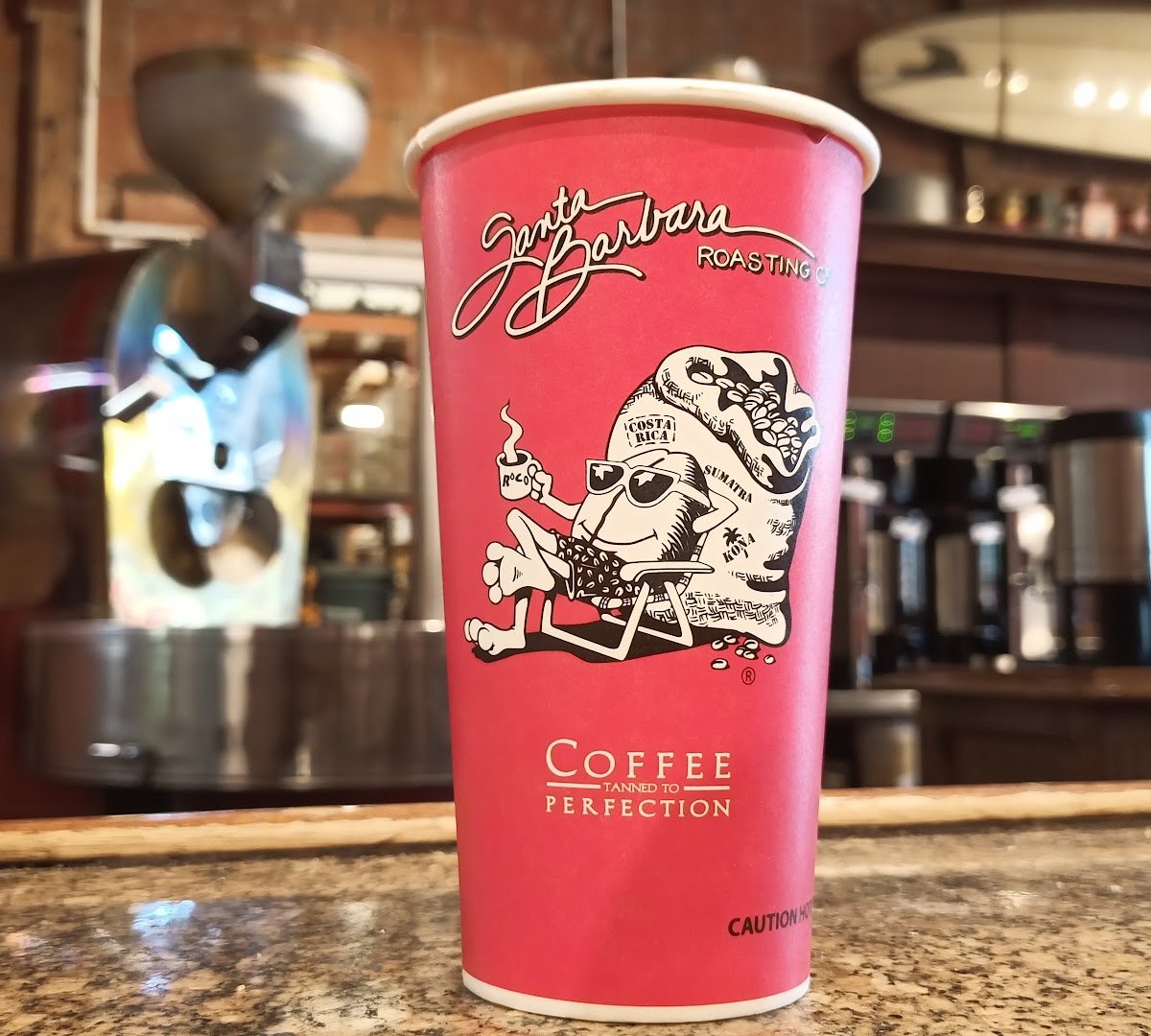 Coffee at Santa Barbara Roasting Company, specialty coffee shop in Santa Barbara