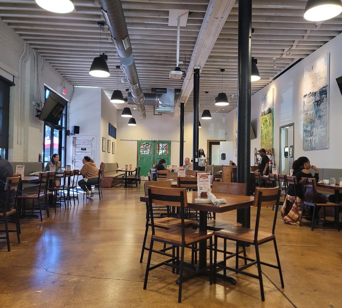 Interior of Community Matters Cafe, specialty coffee shop in Charlotte