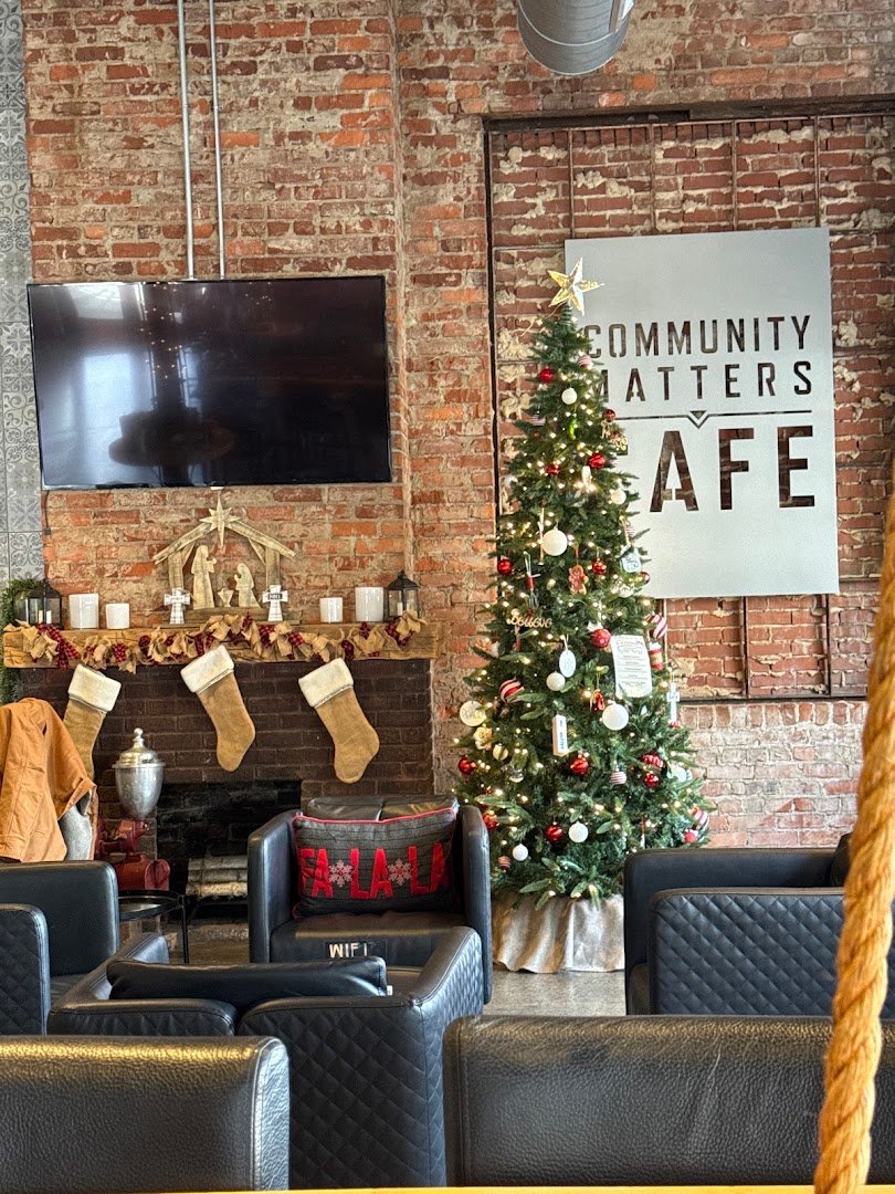 Interior of Community Matters Cafe, specialty coffee shop in Charlotte