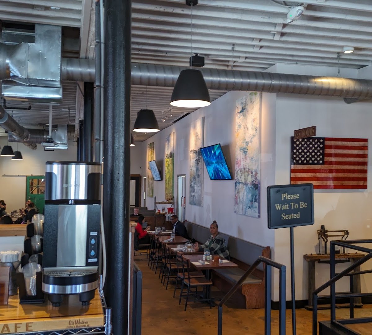 Interior of Community Matters Cafe, specialty coffee shop in Charlotte
