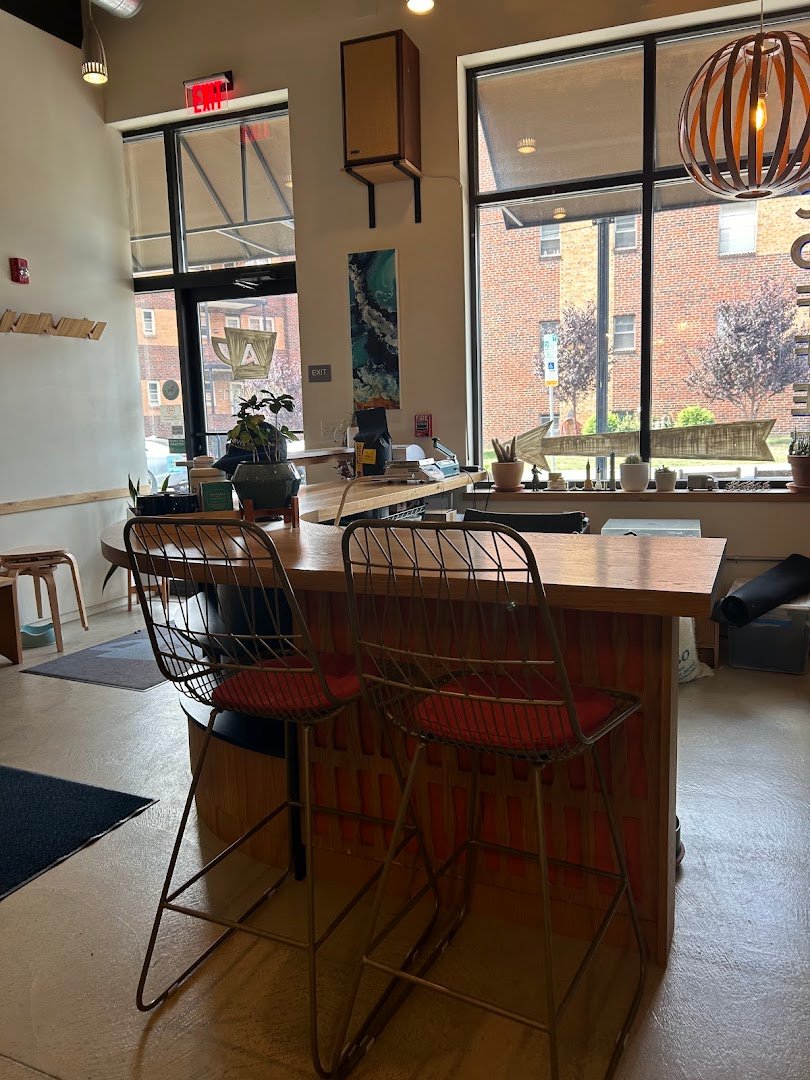 Interior of Arriviste Coffee Roasters — Shadyside, specialty coffee shop in Pittsburgh