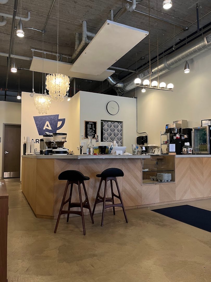 Interior of Arriviste Coffee Roasters — Shadyside, specialty coffee shop in Pittsburgh