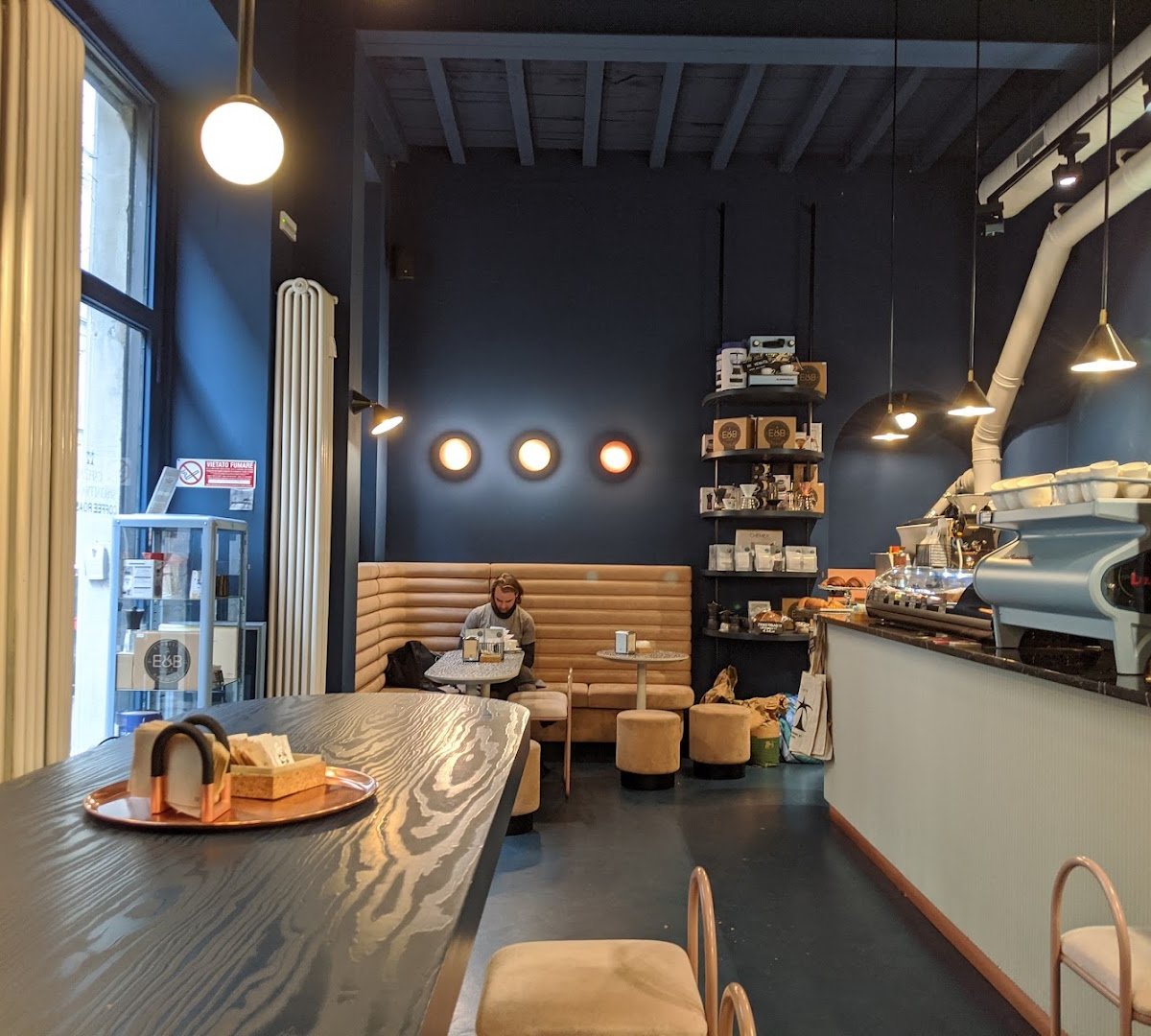 Interior of Cafezal Torrefazione Specialty Coffee, specialty coffee shop in Milan