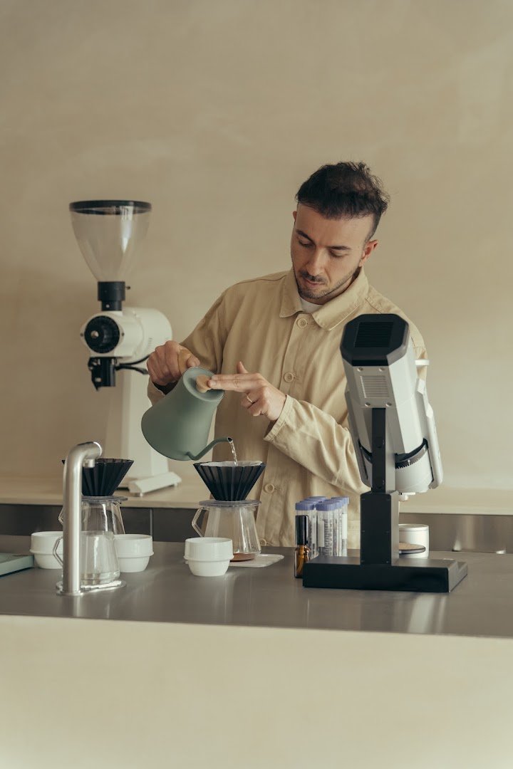 Interior of KUL COFFEE, specialty coffee shop in Edinburgh