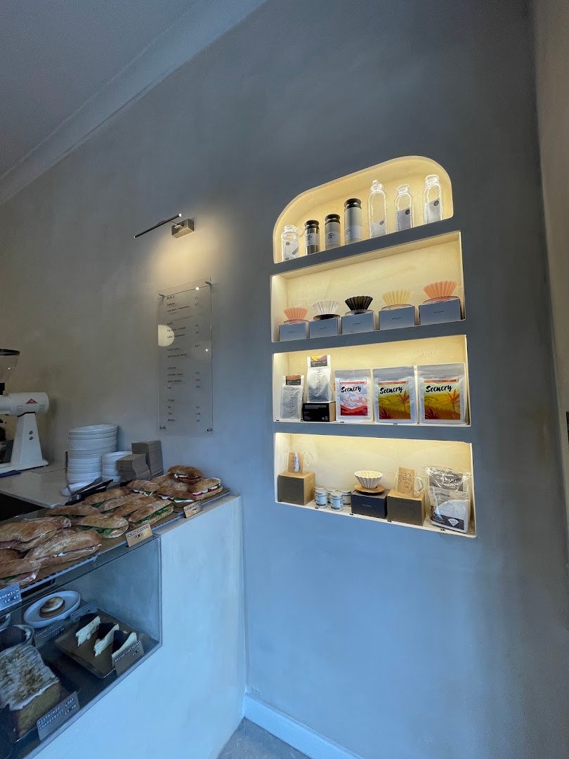 Interior of KUL COFFEE, specialty coffee shop in Edinburgh