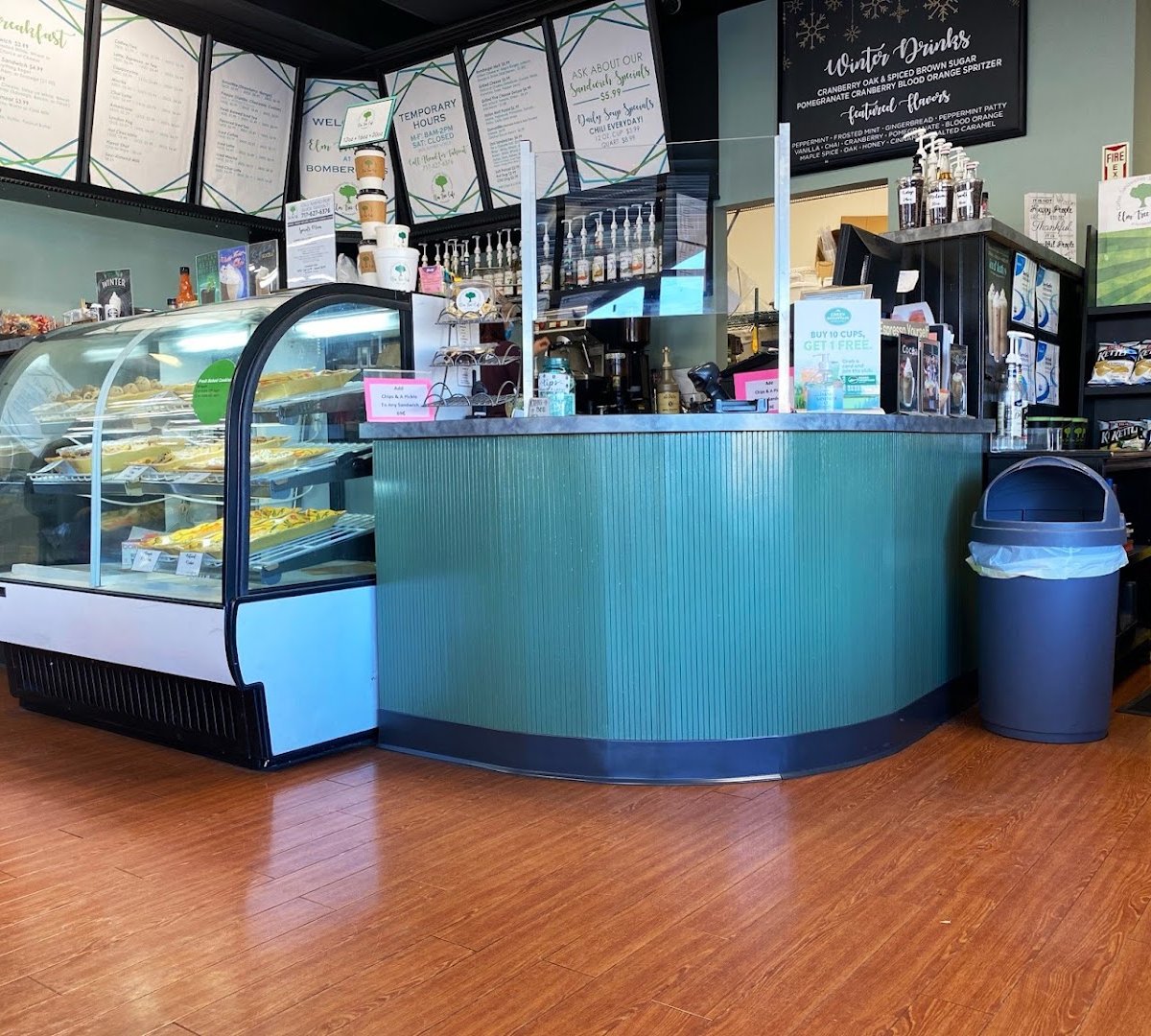 Interior of Elm Tree Cafe at Bomberger's, specialty coffee shop in Lancaster