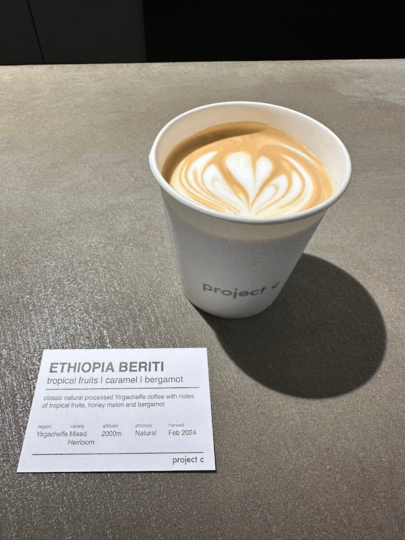 Coffee at project c, specialty coffee shop in Hong Kong