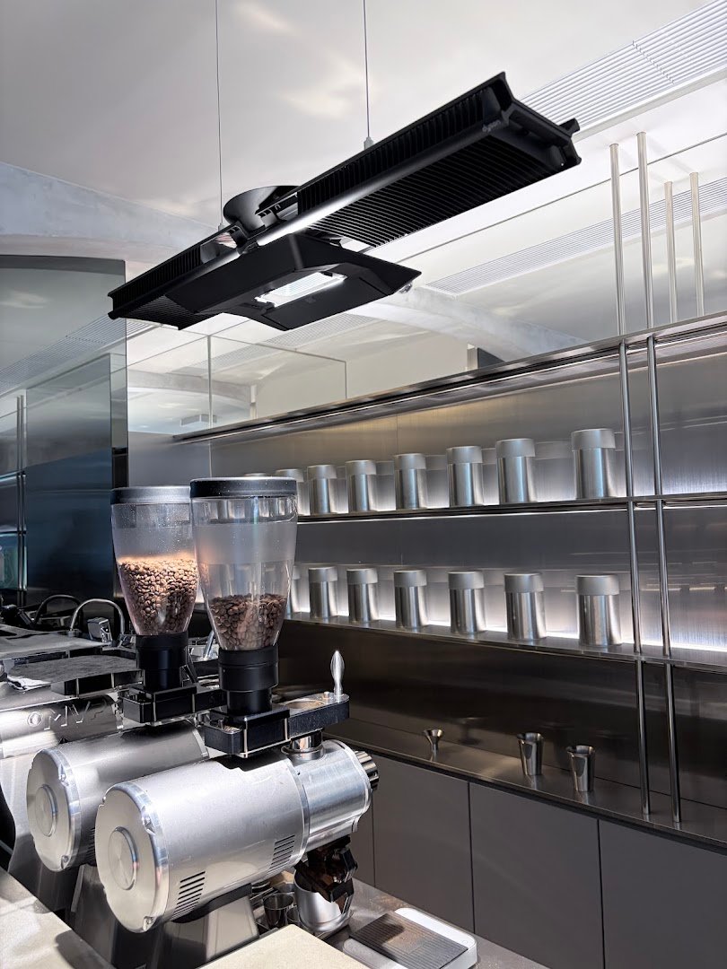 Interior of project c, specialty coffee shop in Hong Kong
