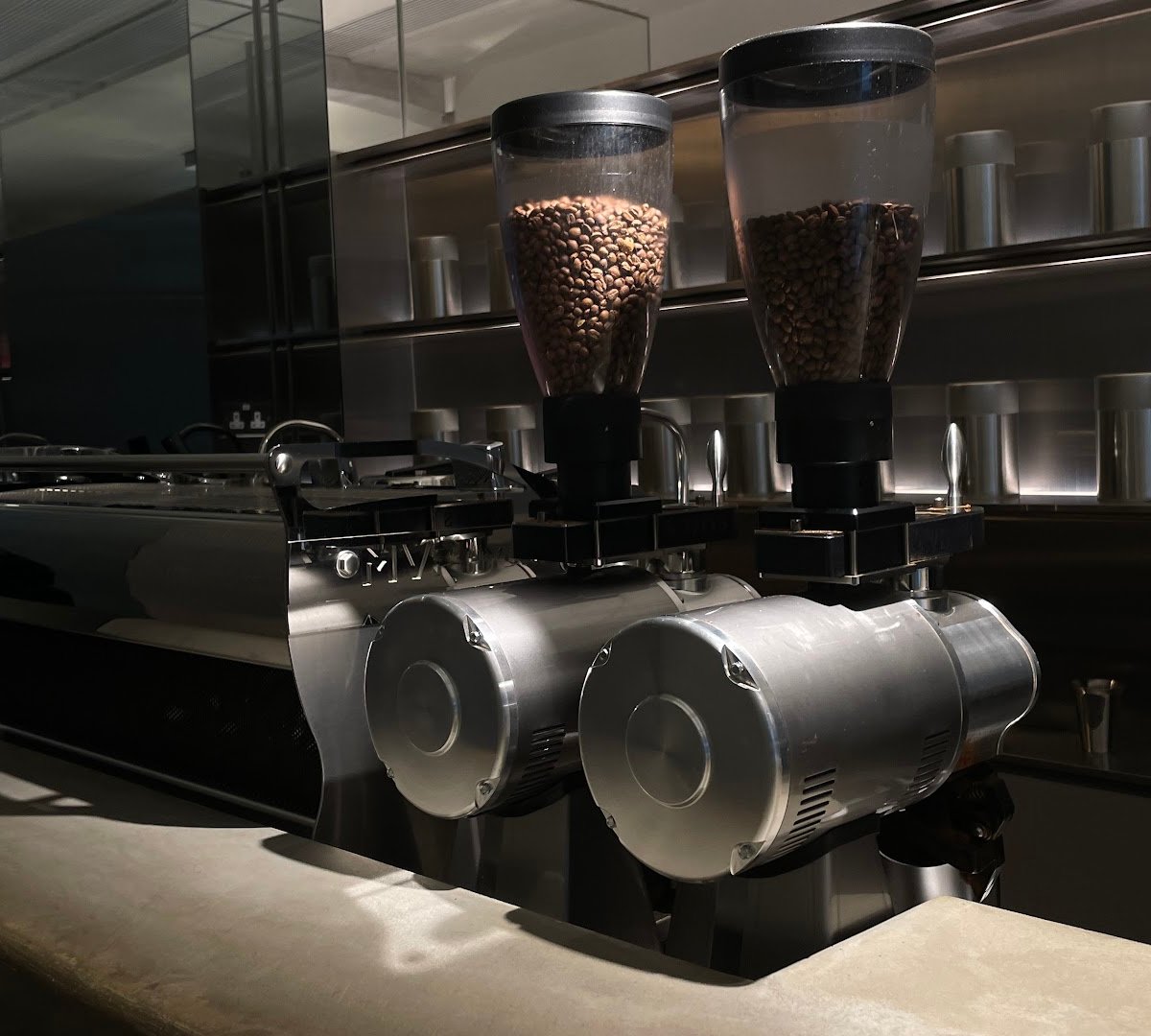 Interior of project c, specialty coffee shop in Hong Kong
