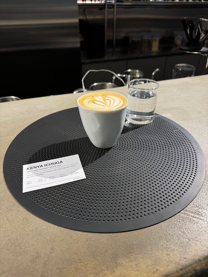 Coffee at project c, specialty coffee shop in Hong Kong