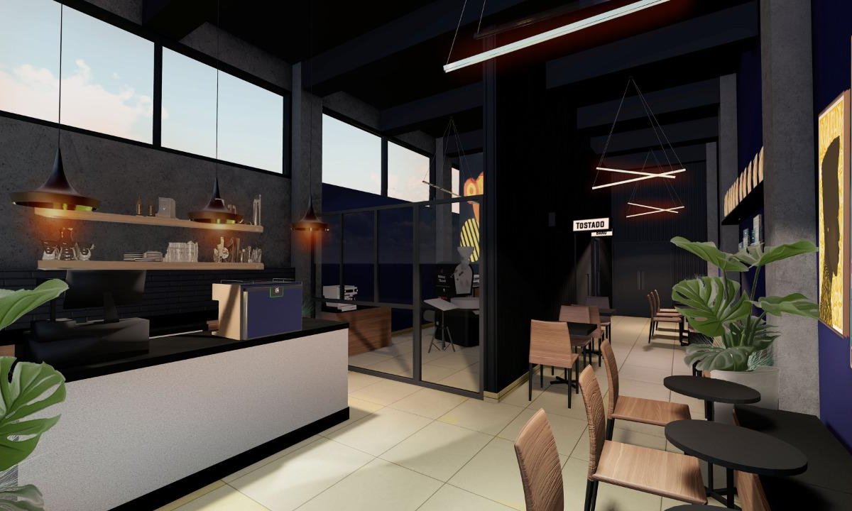 Interior of Almanegra Café, specialty coffee shop in Mexico City