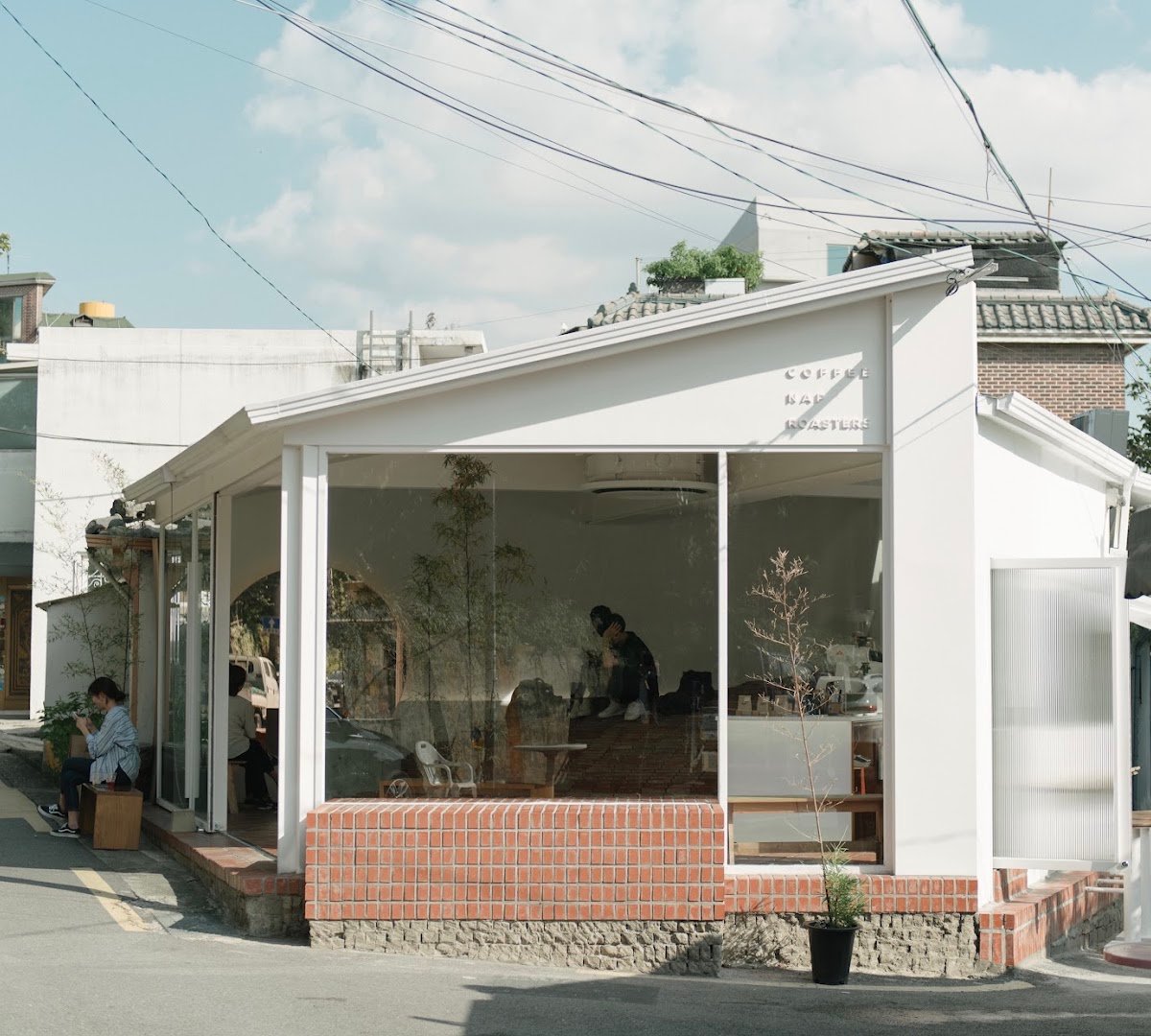 Storefront of Coffee Nap Roasters Yeonnam, specialty coffee shop in Seoul